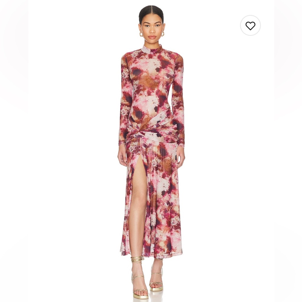 Bardot Lea Mesh Dress in Tie Dye